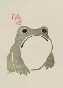 Mrzoutská žába I – originál od Matsumoto Hoji