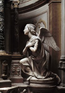 Mramorová socha Angel in Adoration od Mattea Civitaliho (1436-1501) od Matteo Civitali