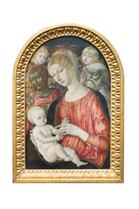 Madona s dítětem s anděly, svatý Jan Křtitel a svatý Jeroným od Matteo di (c.1430 95) Giovanni