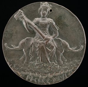 Fortitude Holding a Broken Column [reverse], 1446.