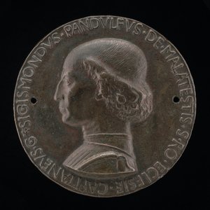 Sigismondo Pandolfo Malatesta, 1417-1468, Pán Rimini a Fano [avers], 1446. od Matteo di Andrea de Pasti