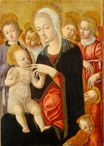 Madona s dítětem s anděly a cherubíny, c. 14601465.