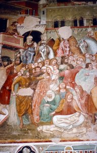Masakr neviňátek, Freska v kostele Santi Agostino, Siena, 1482.