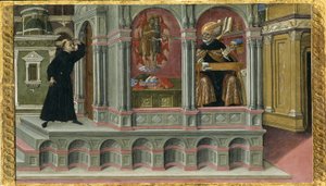 Vize svatého Jeronýma a Jana Křtitele svatého Augustina, 1476 od Matteo di Giovanni di Bartolo