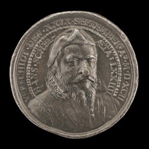 Hans Schel, 1518-1592, norimberský patricij [avers], 1592. od Matthäus Carl