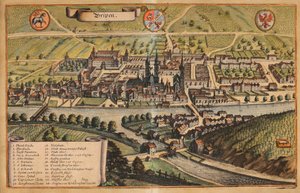 Pohled na barevný Brixen od Matthaus Merian