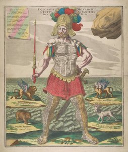 Monarchický kolos Socha Daniela, 1730. od Matthaeus Seutter