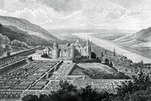 Zámek Heidelberg, Německo, v roce 1620 1903.