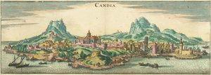 Heraklion - Candia, Corphu (oříznuto) od Matthaus Merian