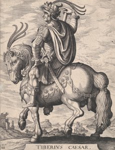 Deska 3: Císař Tiberius na koni, z 