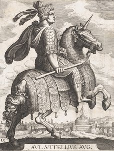 Deska 9: Císař Vitellius na koni, z 