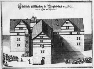 Knihovna Herzoga Augusta ve Wolfenbüttelu, mezi 1655 a 1660 od Matthaus the Elder Merian