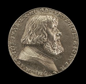 Hieronymus Holzschuher, 1469-1529, norimberský patricij [avers], 1529. od Matthes Gebel