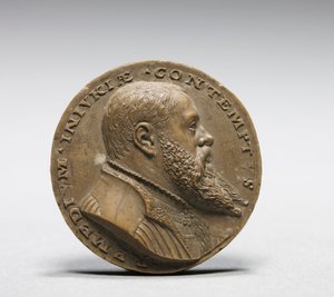 Model pro lícní stranu medaile syna Martina III Geudera od Matthes Gebel