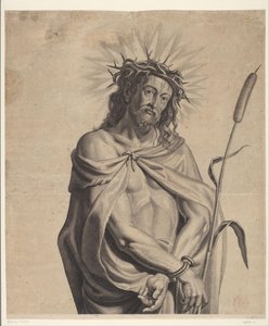 Ecce Homo Série Ecce Homo, Kristus ukřižovaný, Panna Maria a Jan Evangelista (název série) od Mattheus Borrekens