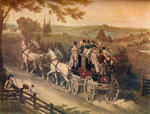 Stage Coach, c19. století od Matthew Dubourg