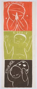 motto one, 2006 (linoryt) od Matthew Hilton