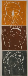 motto dvě, 2006 (linoryt) od Matthew Hilton