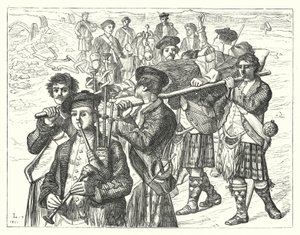 The Night After Culloden (rytina) od Matthew James (attr. to) Lawless