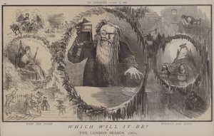 Která to bude? nebo, Londýnská sezóna 1868-9 (barevné lito) od Matthew