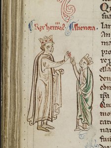 Sňatek Jindřicha III. a Eleonory Provence Z Historia Anglorum, Chronica majora
