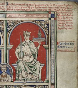 Richard I. Lví srdce z Historia Anglorum, Chronica majora
