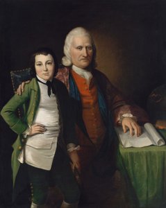 Cadwallader Colden a jeho vnuk Warren De Lancey, ca. 1772.