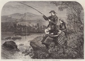 Lov lososů na Vysočině od Matthew Somerville Morgan