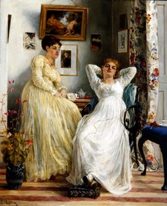 Sestry, kolem roku 1876 (olej na plátně)