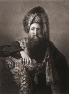 Edward Wortley Montagu. Portrét. (tisk) od Matthew William (after) Peters