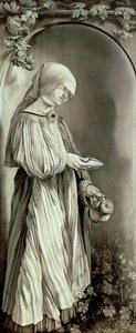 Svatá Alžběta Uherská (1207-31) 1509 (grisaille) od Matthias (c.1480 1528) Grunewald