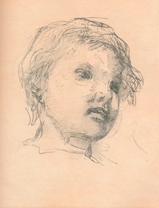Skica dítěte, c1920 od Matthias Marris