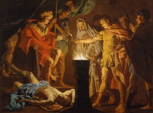 Mucius Scaevola za přítomnosti Larse Porsenna