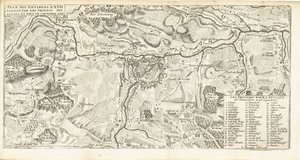 Beleg van Ath, 1706 Plán okolí Ath obleženého vojsky spojenců a pořízený 2. října 1706 (název na objektu)