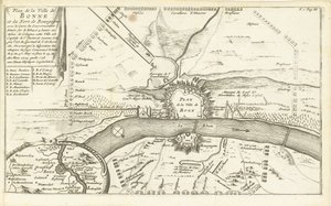 Beleg van Bonn, 1703 Mapa města Bonne a burgundské pevnosti (...) (nadpis na objektu)