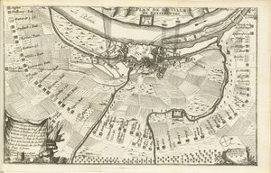 Obležení Keizersweerdu, 1702 Plan de la Ville de Keyserswert (název na objektu)