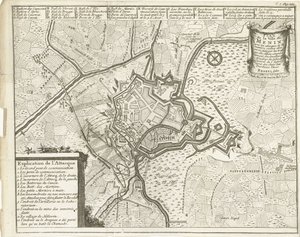 Obležení Meninu, 1706 Plan de la Ville de Menin (...) (název na objektu)