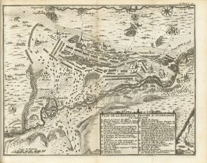 Bitva u Oudenaarden, 1708 Plan de la Bataille, proche d
