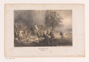 Bulgersteyn obležený Normany Bulgersteyn (Norové) (název na objektu) od Matthijs Willem Gerardus Michielsen