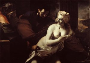 Susanna a starší, 17. století. od Mattia Preti