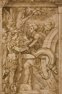 Alexandr rozetnul gordický uzel od Maturino da Firenze