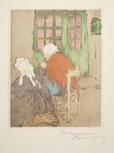 La Porte Verte (Zelené dveře) (Pletení) od Maud Hunt Squire