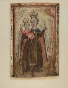 Retablo (Naše paní z Karmelu) od Maude Valle