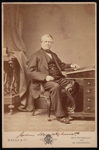 Portrét Johna Hawkshawa 1811-1891, před rokem 1876.