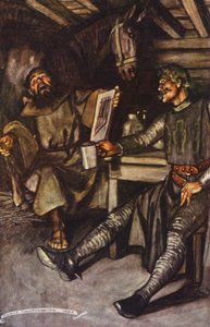 Ilustrace k Ivanhoe od Sira Waltera Scotta (barevná litografie) od Maurice (after) Greiffenhagen