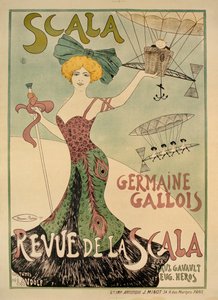 Plakát Revue de la Scala, 1901