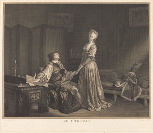 Smlouva od Maurice Blot after Jean Honoré Fragonard