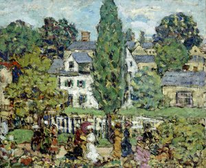 Odpolední procházka, léto, od Maurice Brazil Prendergast