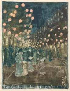 Den pádu Bastily od Maurice Brazil Prendergast