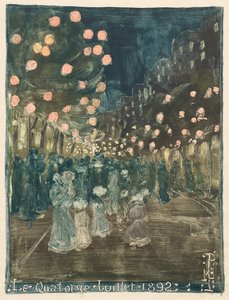 Den dobytí Bastily, 1892. od Maurice Brazil Prendergast